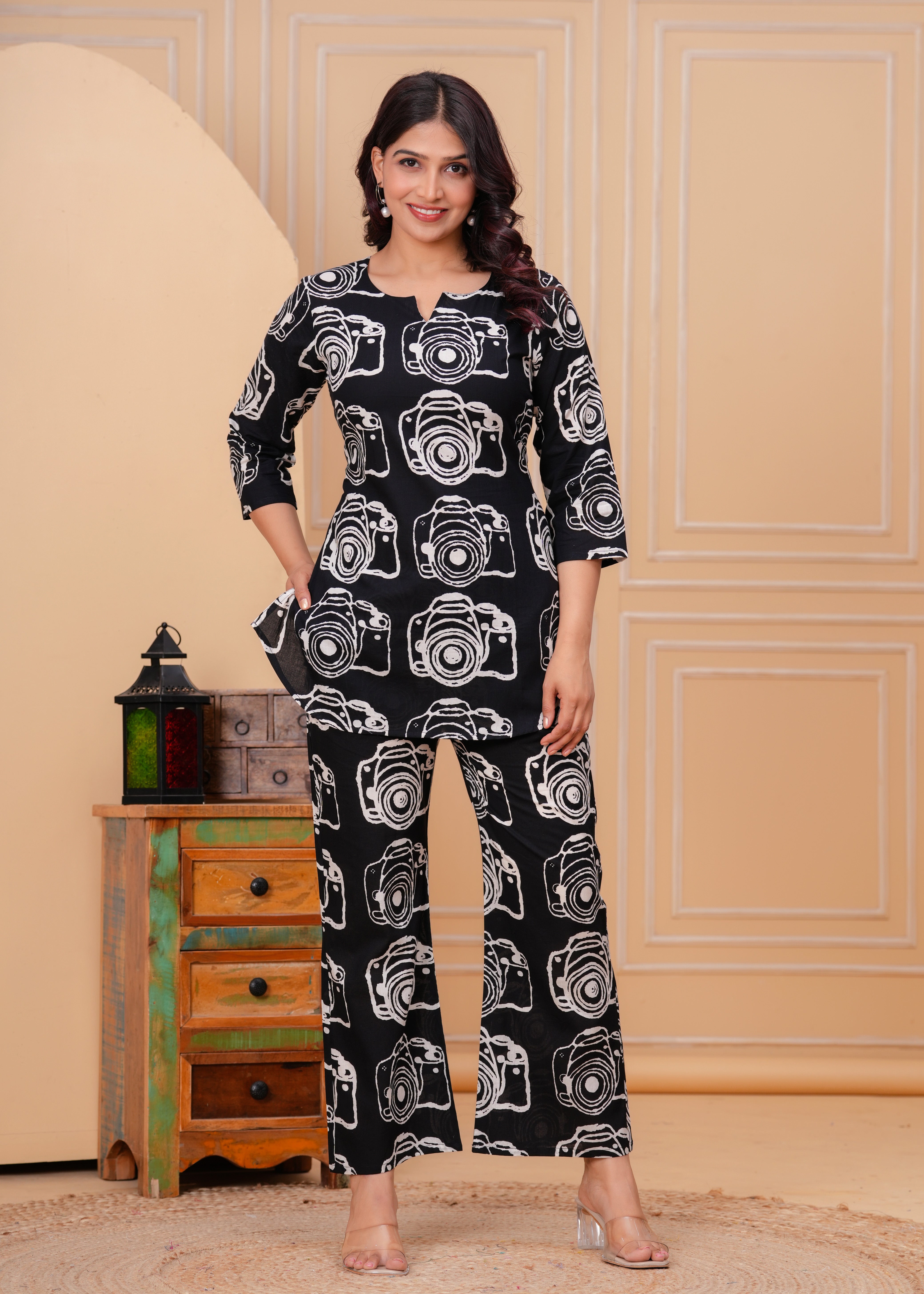 Digital Print Cotton Co-ord Set